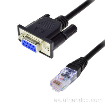 Puerto serie femenina a RJ45 hembra Cat5 Ethernet